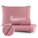 Jogo De Lençol 400 Fios Ponto Palito Cama Queen