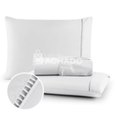 Jogo De Lençol 400 Fios Ponto Palito Cama Queen