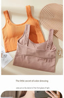 Sutiã esportivo anti-suor fitness superior feminino sem costura yoga sutiã à prova de choque colheita superior push up sutiã esportivo ginásio treino topo