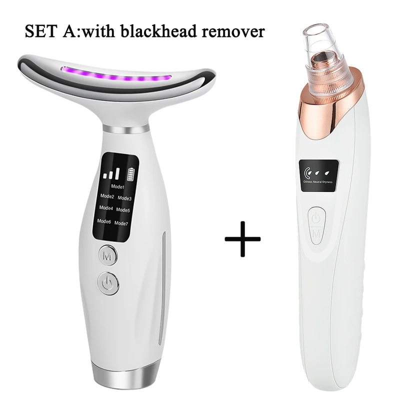 Dispositivo de beleza facial para pescoço, massagem vibratória para rosto e pescoço, skindion pessoal, uso doméstico, dispositivo de beleza, máquina de lifting facial