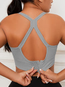 Sutiã esportivo sem costura confortável e respirável push up para ioga @ W4