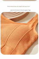 Sutiã esportivo anti-suor fitness superior feminino sem costura yoga sutiã à prova de choque colheita superior push up sutiã esportivo ginásio treino topo