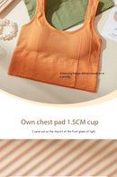 Sutiã esportivo anti-suor fitness superior feminino sem costura yoga sutiã à prova de choque colheita superior push up sutiã esportivo ginásio treino topo