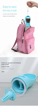 Garrafa de água portátil para cães e gatos, com armazenamento de alimentos e recipiente de água para filhotes, animais de estimação, tigela alimentadora para viagem ao ar livre, suprimentos para animais de estimação