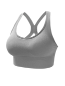 Sutiã esportivo sem costura confortável e respirável push up para ioga @ W4